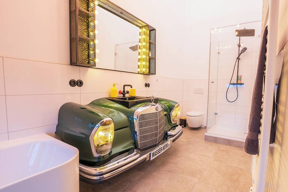 Geheel appartement, E-Loft in the high-voltage room Altes Wasserwerk Tecklenburg special vacation apartment in Tecklenburg, Münsterland