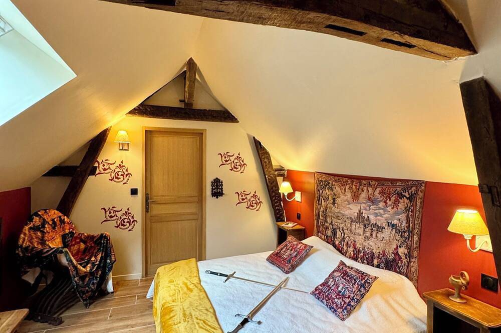 Logement à thème médiéval  ; demeure restaurée avec baignoire balnéothérapie in Sens, Yonne