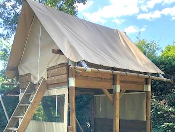 Camping Les Routes de Provence - Ciela Village  - Tent 2 persons - Ciela Cabane - 1 bedroom (no bathroom) in Forcalquier, Parc naturel régional du Luberon