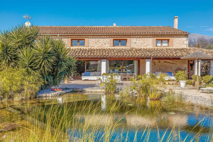 Im Herzen Mallorcas und mit großen Teich - Can Bisbal in Lloseta, Mallorca Inselmitte