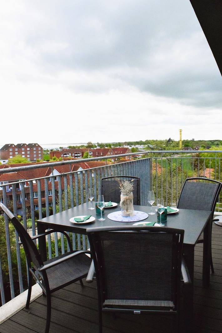 Ferienwohnung für 2 Personen, mit Balkon und Sauna sowie Ausblick in Schillig, Wangerland