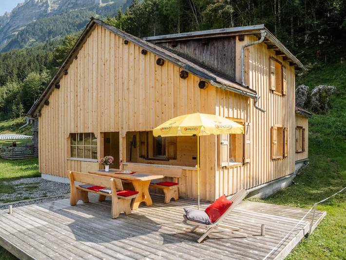Ferienhaus für 8 Personen, mit Garten in Schnepfau