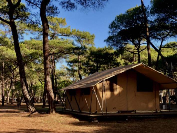 Camping La Tamarissière - Tienda de lona y madera 4 personas - Tienda de lona y madera, sin instalaciones sanitarias in La Tamarissière, Agde