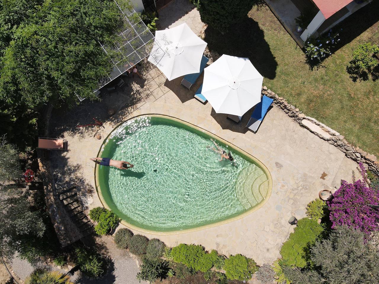 Charmante Villa Can Vicent Masia mit Pool, Bergblick, Wlan, Terrasse und Garten in Sant Agustí des Vedrà, Sant Josep de sa Talaia