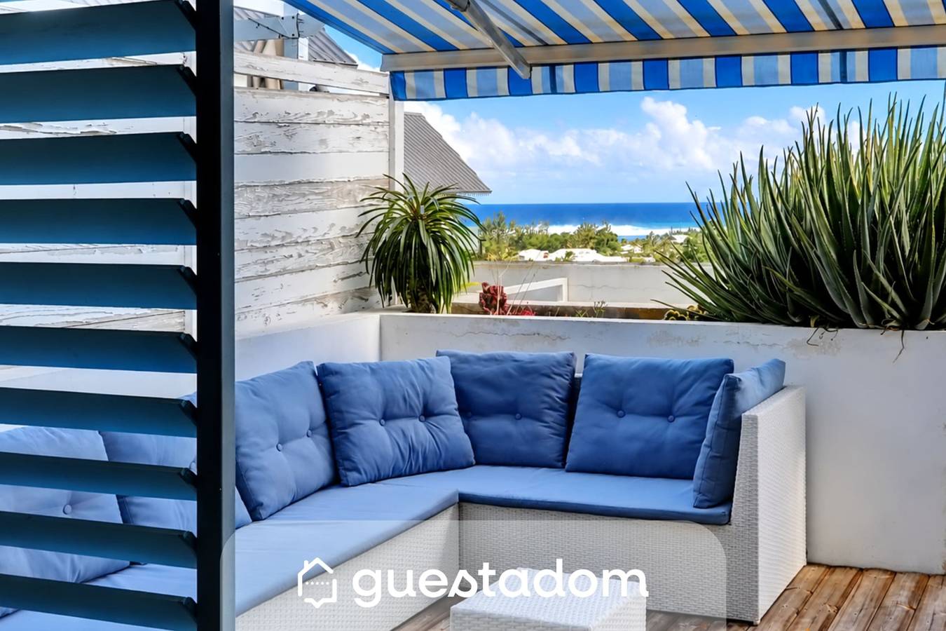 Ganze Wohnung, Ferienwohnung für 4 Personen mit Terrasse in La Saline les Bains, Saint-Paul