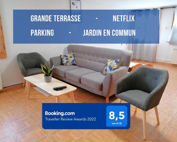 Gîte pour 6 personnes, avec Terrasse ainsi que Jardin et Vue à Chens-sur-Léman