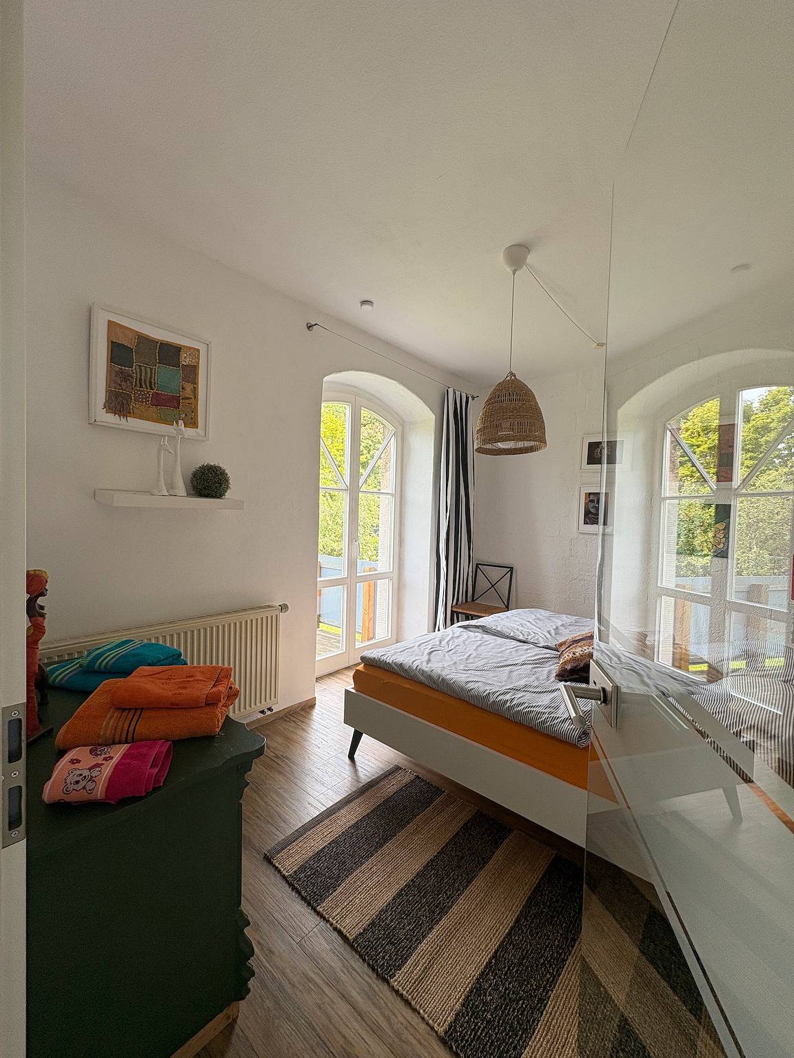 Ganze Wohnung, Apartment 'Weltenbummler' mit Bergblick, privater Terrasse und Wlan in Gohrisch, Elbsandsteingebirge