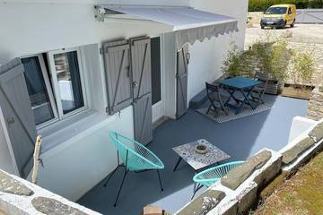 Gîte pour 2 personnes, animaux acceptés dans Plage des Huttes