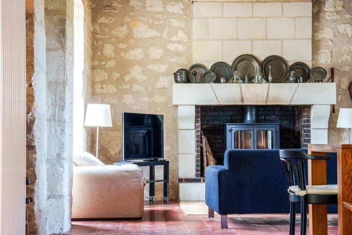 Location de vacances pour 8 personnes, avec jardin ainsi que vue et piscine à Crouzilles - 4