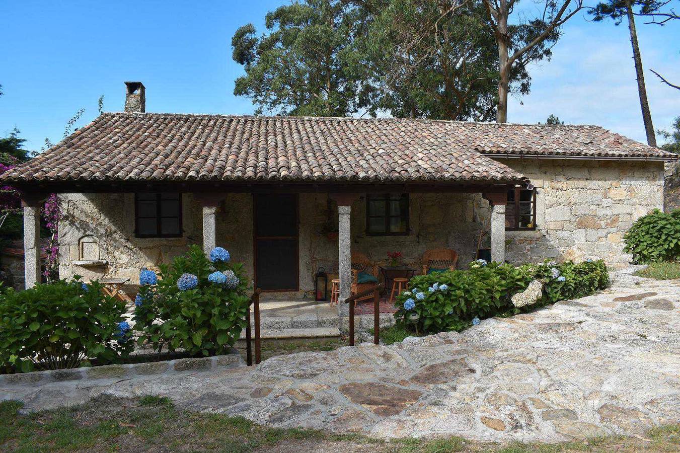 Traditionelles galicisches Haus La Mar in A Guarda, Rías Baixas