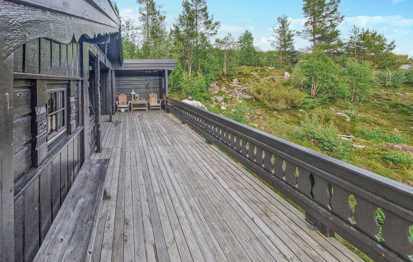 Ferienhaus für 7 Personen mit Terrasse in Hartevatnet, Bykle