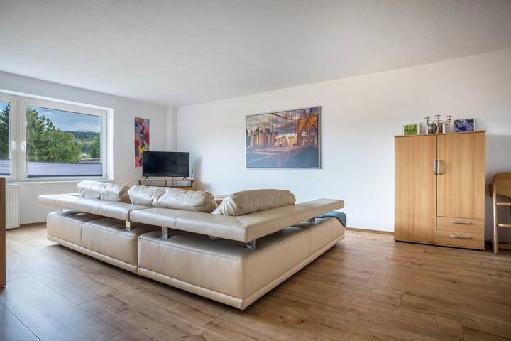 Ganze Wohnung, Ferienwohnung 'Knopf' mit Balkon und Wlan in Hardegsen, Landkreis Northeim