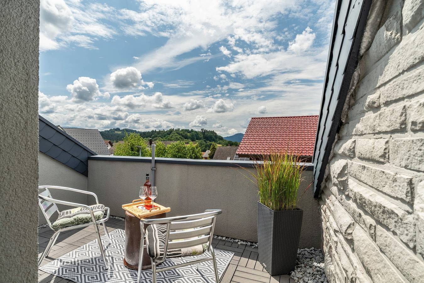 Ganze Wohnung, Ferienwohnung 'Merkurblick Loffenau' mit privater Terrasse und Wlan in Loffenau, Nordschwarzwald