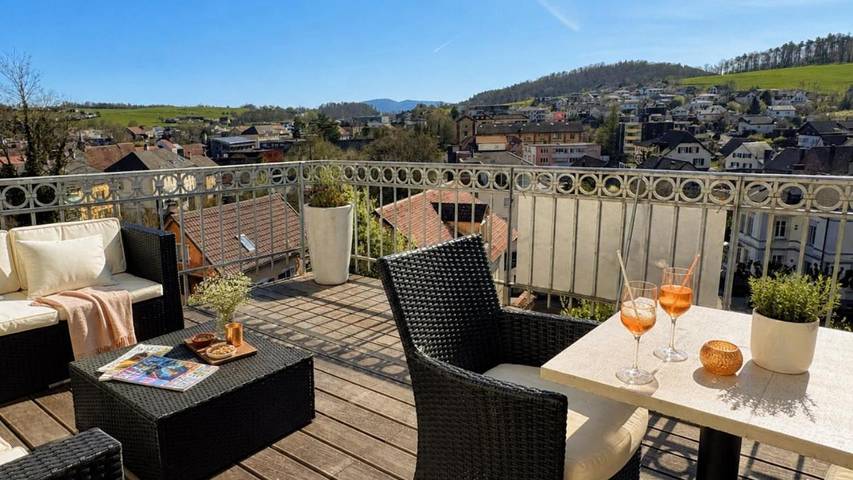 Hôtel pour 2 personnes, avec Balcon et Terrasse ainsi que Jardin et Vue
