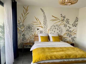 Gîte pour 2 personnes, avec jardin et vue ainsi que balcon et piscine à Cayenne