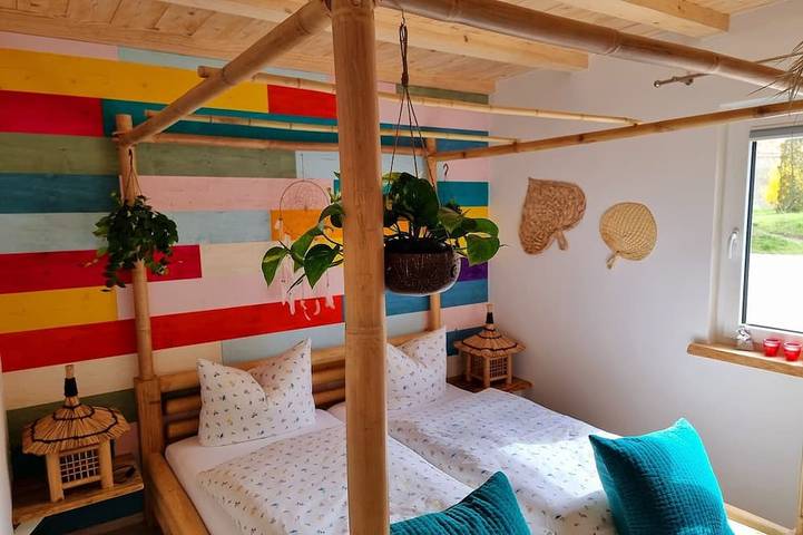 Ganze Wohnung, Ferienwohnung Tiki-Beach, karibisches Flair in der Oberlausitz in Malschwitz, Oberlausitz-Niederschlesien