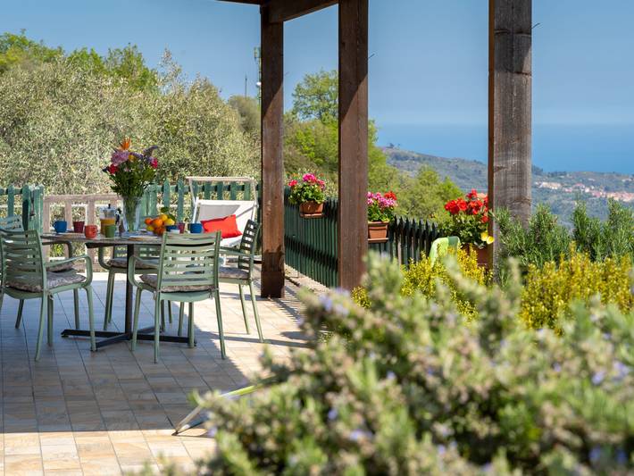 Ferienhaus mit Meerblick für 6 Personen, mit Terrasse und Garten sowie Ausblick in Ligurien - 3