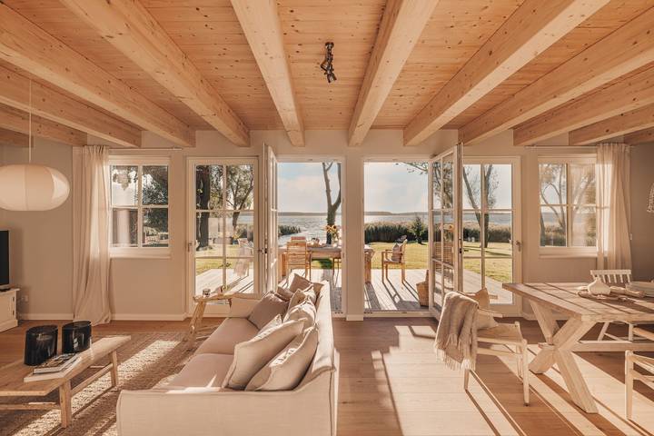 Ferienhaus mit Meerblick für 6 Personen, mit Balkon und Garten im Stettiner Haff - 4