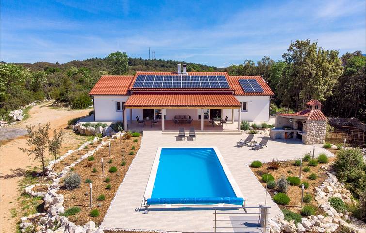 Ferienhaus für 10 Personen, mit Terrasse und Garten sowie Pool und Ausblick auf Rab - 3