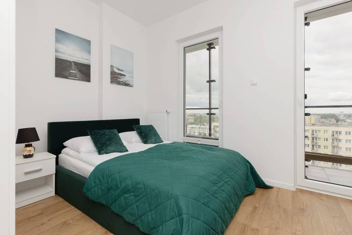 Studio dla 2 osób, z balkon/ taras, zwierzęta dozwolone w Warszawa