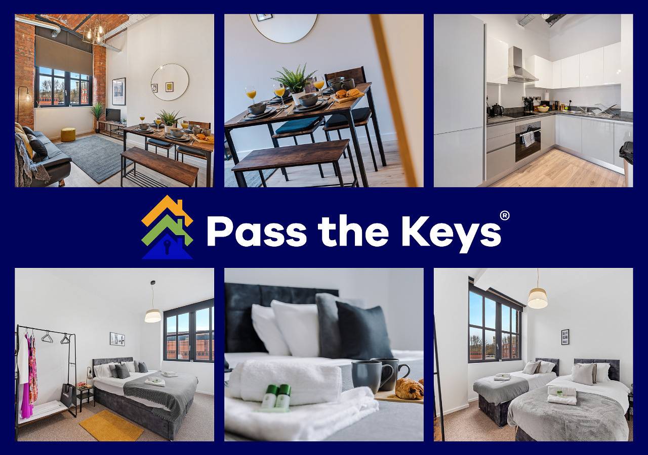 Ganze Wohnung, Pass the Keys | Fab 2 Bed Apt in Mill Conversion in Stockport, Greater Manchester