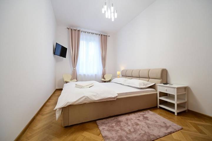 Ferienwohnung für 3 Personen, mit Garten und Ausblick