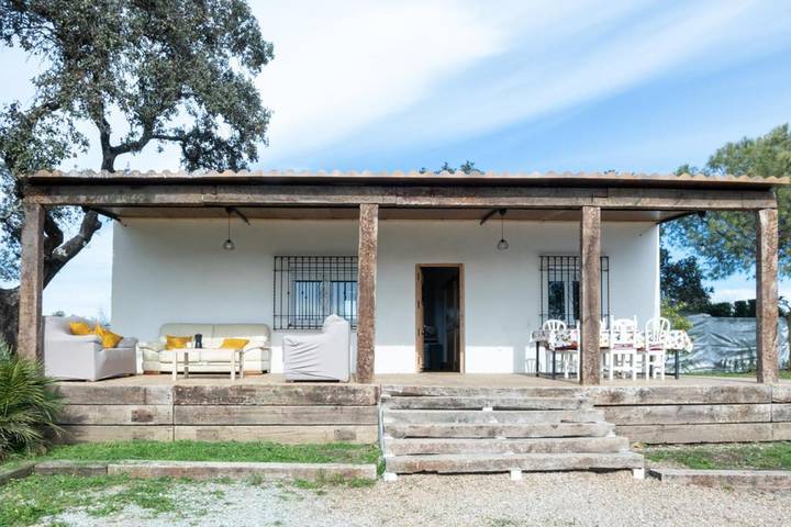 Casa rural para 10 personas, con jardín y vistas además de vistas al lago y piscina, Se admiten mascotas en Sierra Norte de Sevilla - 2