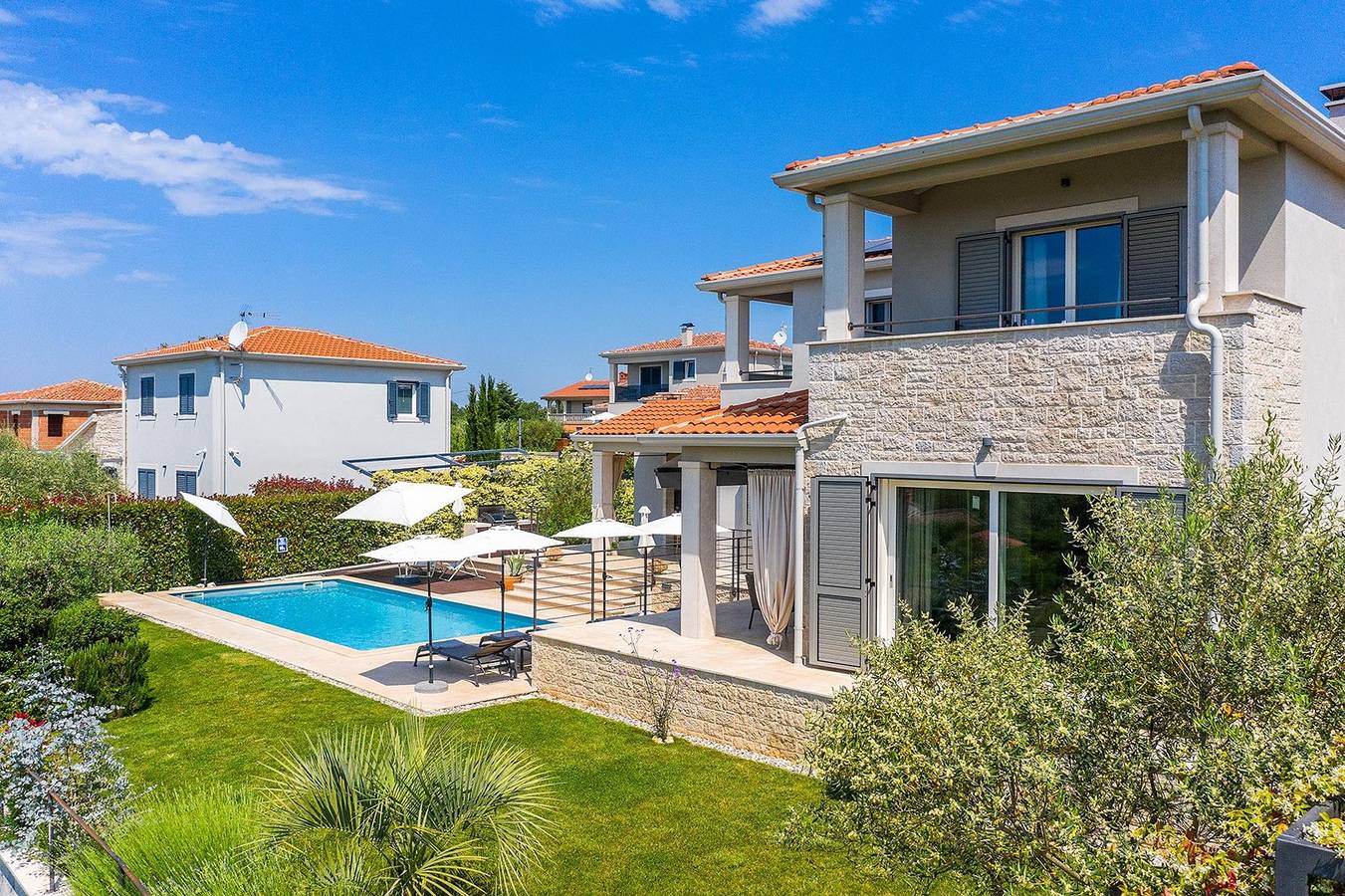 Villa Regina, tranquillo rifugio con vista mare vicino a Višnjan in Kaštelir-labinci (Istrien), Visignano (Općina)