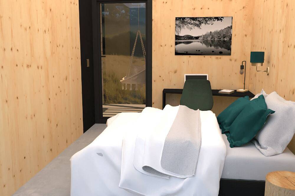 Lodge - Escale avec coin cuisine et terrasse privée in Nébouzat, Parc naturel régional des Volcans d'Auvergne