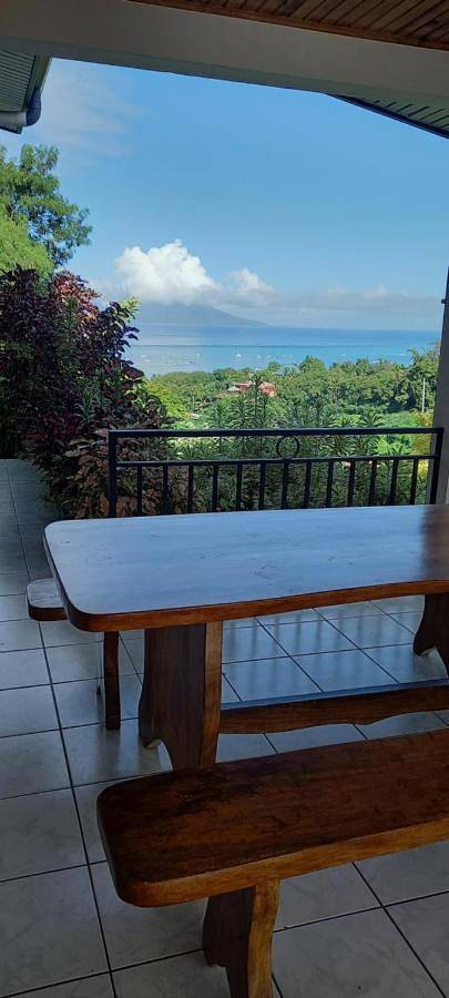 Villa pour 6 personnes, avec jardin ainsi que piscine et vue, animaux acceptés dans Tahiti - 3