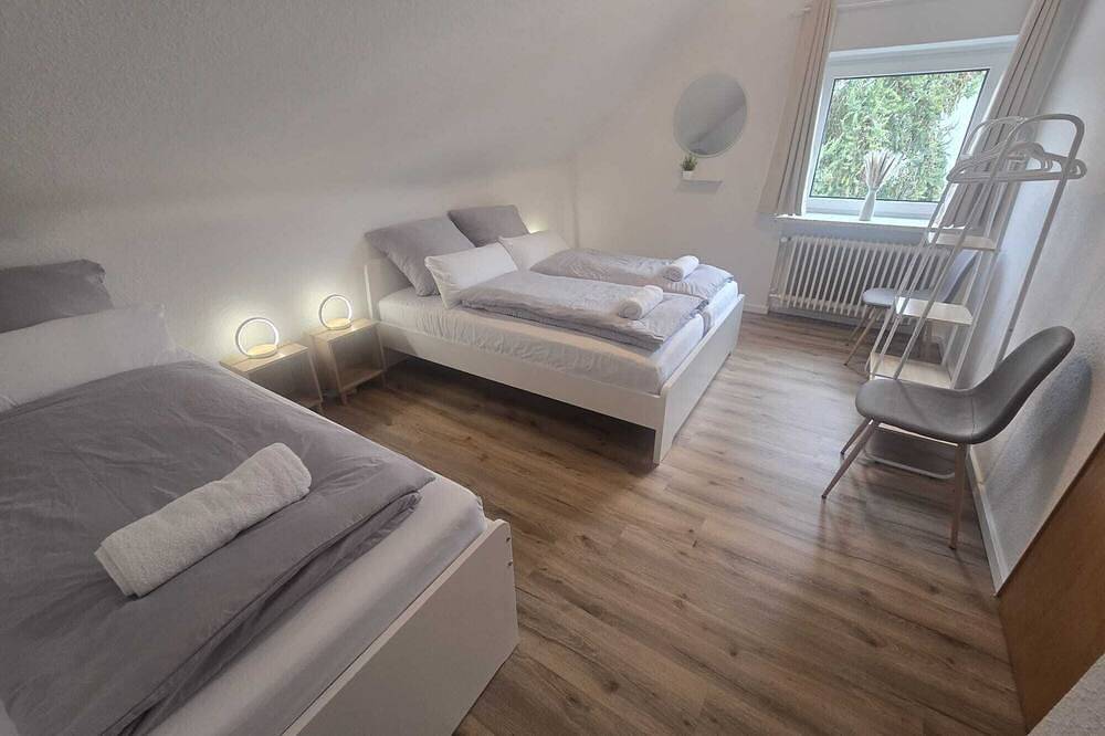 Ganze Wohnung, Fewo Allergrün, Balkon mit Blick in die Natur in Verden, Landkreis Verden