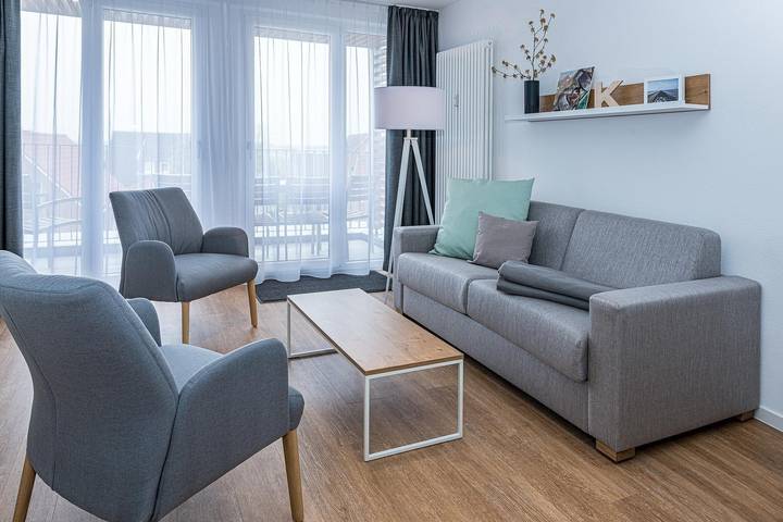 Ferienwohnung für 5 Personen, mit Balkon und Pool sowie Sauna in Esens