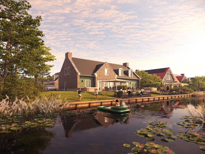 Ferienhaus für 4 Personen, mit Terrasse und Whirlpool sowie Sauna am Ijsselmeer