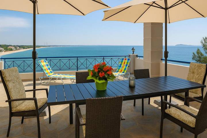 Ferienwohnung für 8 Personen, mit Ausblick und Garten in Kavala Gemeinde