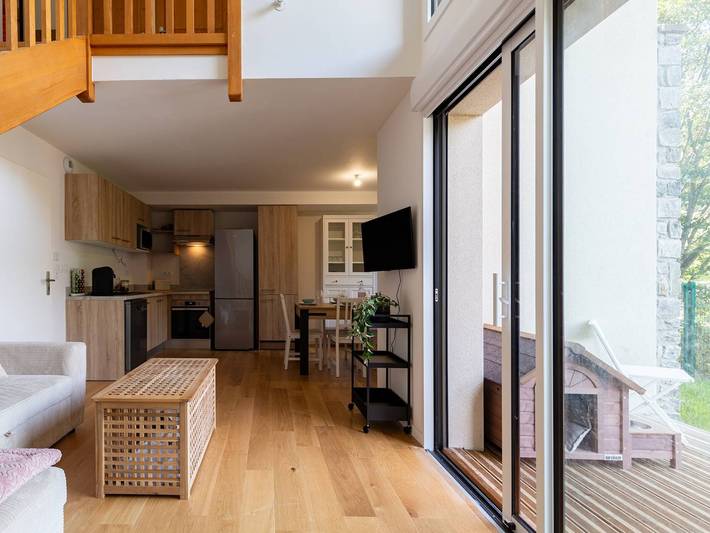 Appartement de vacances pour 8 personnes, avec jardin