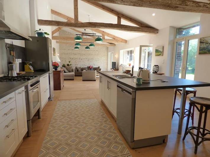 Location de vacances pour 6 personnes, avec terrasse ainsi que jardin et vue, animaux acceptés à Andé - 3