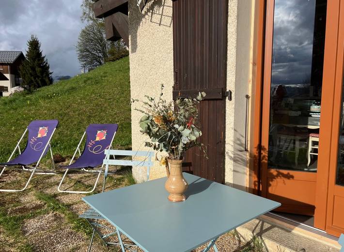 Gîte pour 4 personnes, avec terrasse à Crest-Voland