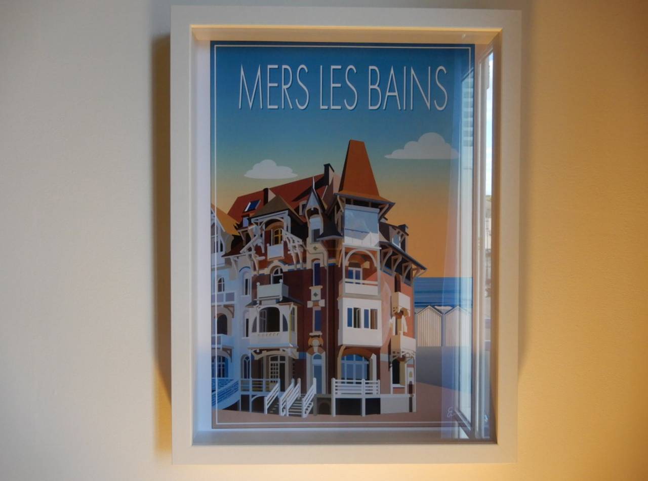 Caprices De Plage : chambre balnéo avec grand lit double - Chambre in Mers-les-Bains, Région d'Abbeville