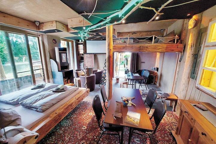 Biberloft - Naturbauappartement direkt an der Donau in Donauwörth, Schwäbische Alb Radweg Region