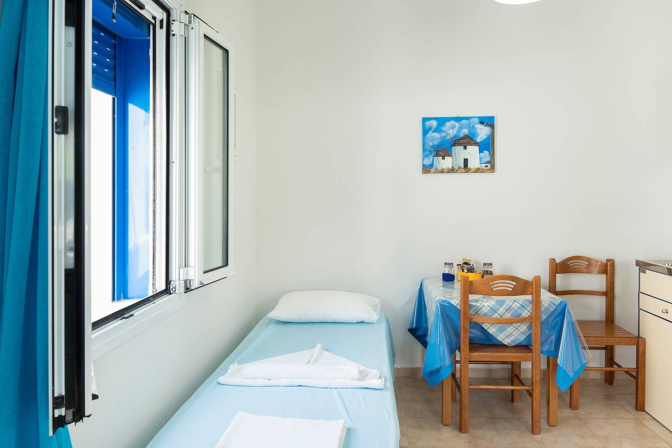 Monolocale intero, Monolocale 'Studios Ninemia Serifos 3' con vista mare, Wi-Fi e aria condizionata in Livadi, Cicladi