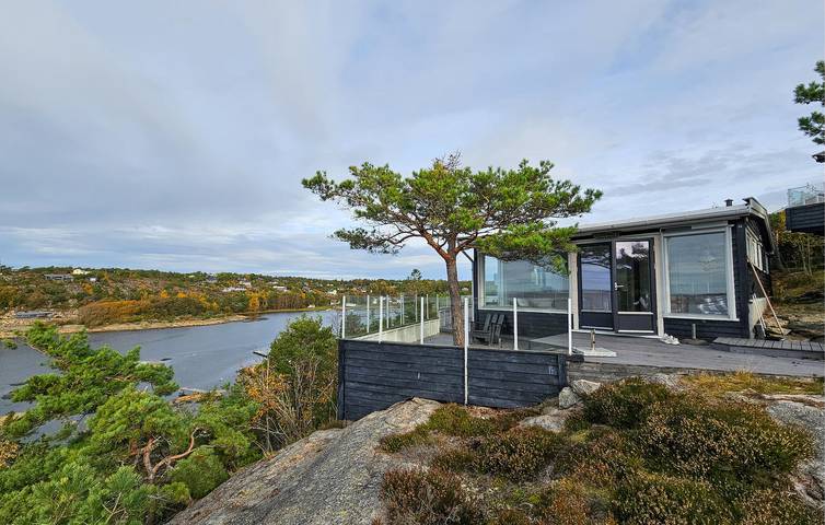 Feriehus for 5 personer, med utsikt og terrasse i tillegg til hage i Fredrikstad 