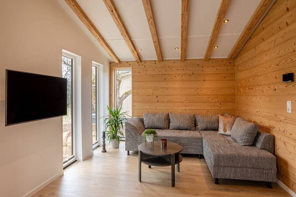 Chalet Bachwies I Terrasse I Seeblick I Wandern in Hillesheim, Vulkaneifel