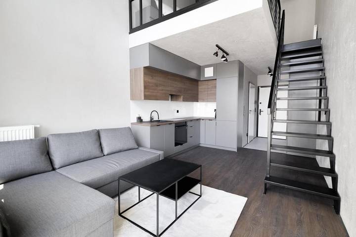 Loft dla 5 osób, z widok i balkon w Gdynia