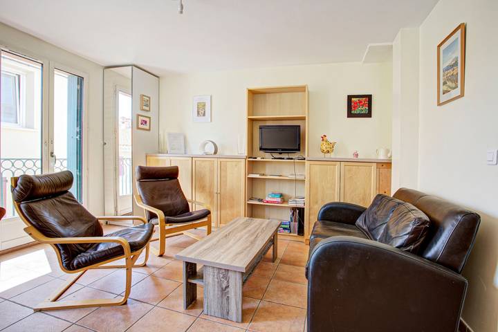 Ganze Wohnung, Ferienwohnung für 4 Personen mit Balkon in La Côte Vermeille, Port-Vendres