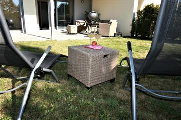 Ferienwohnung für 3 Personen, mit Ausblick und Garten in Loreley