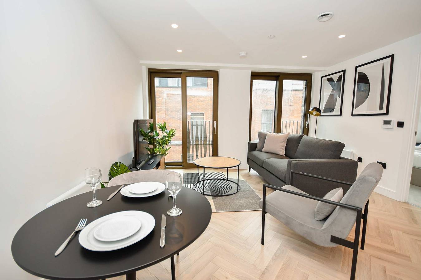 Hel leilighet, Modern 1Br Flat in Central Manchester with Balcony in Manchester, Stor-Manchester