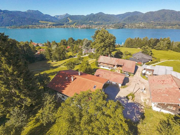 Bauernhaus für 2 Personen, mit Seeblick und Ausblick sowie Garten am Tegernsee