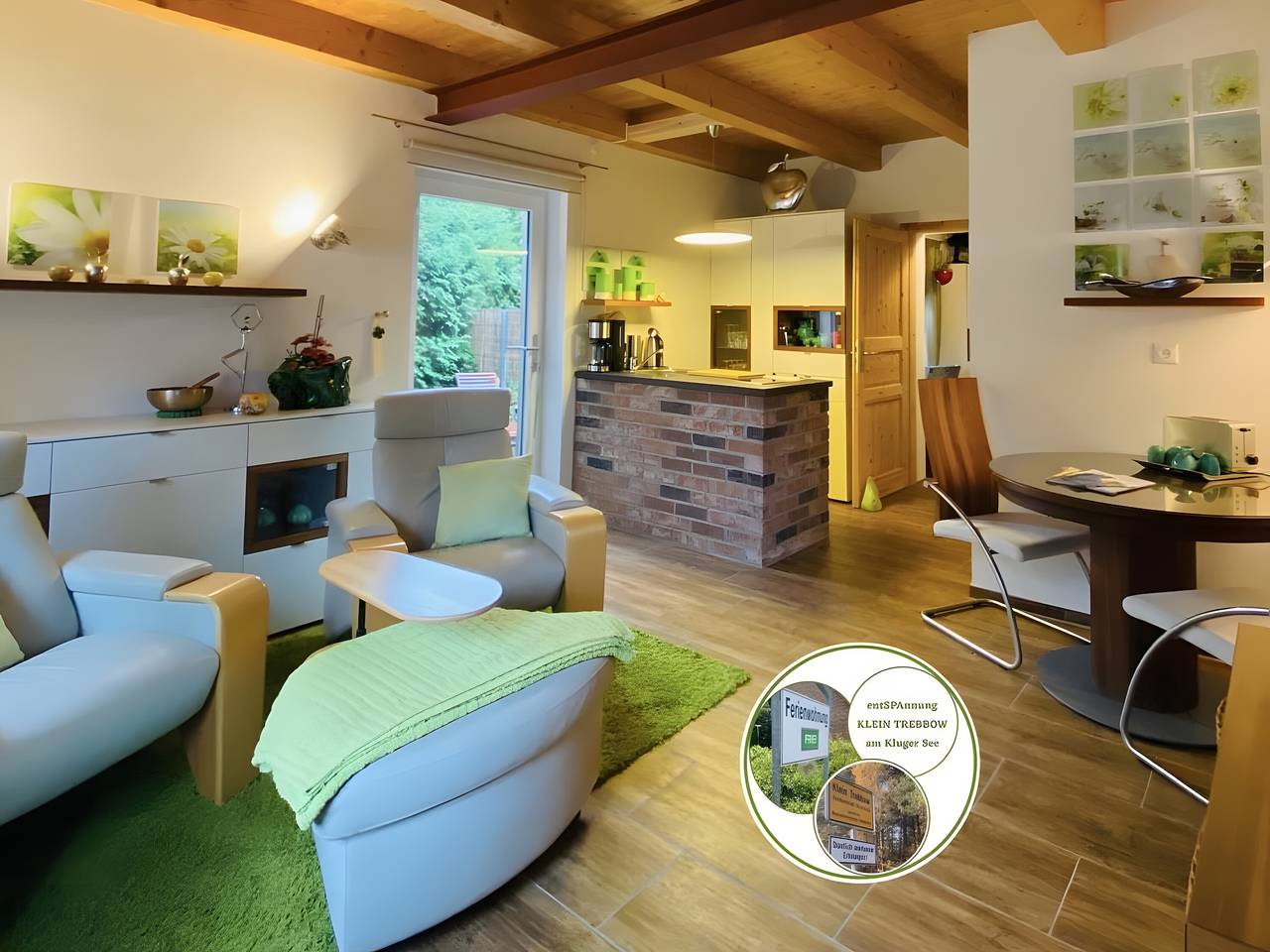 Ganze Wohnung, Apartment „Fewo Entspannung Am Kluger See“ mit privater Terrasse, Garten & Wlan in Neustrelitz, Mecklenburg-Strelitz