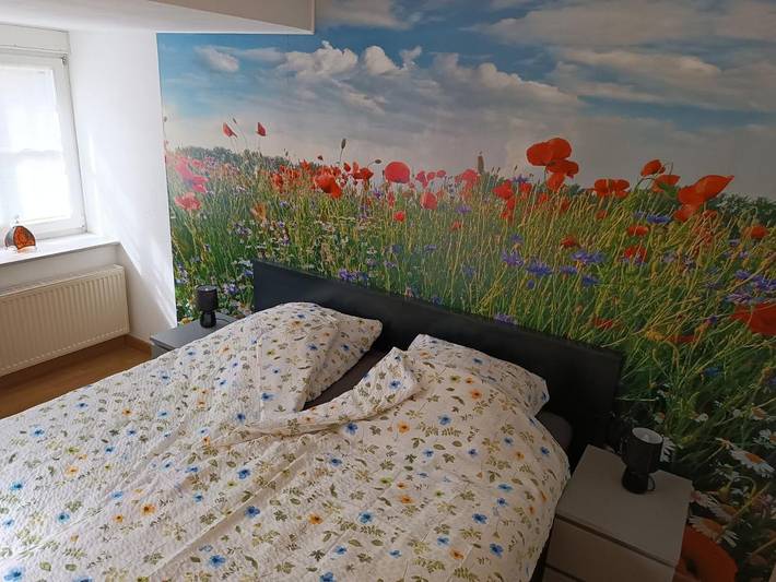 Ferienwohnung für 4 Personen, mit Garten und Ausblick
