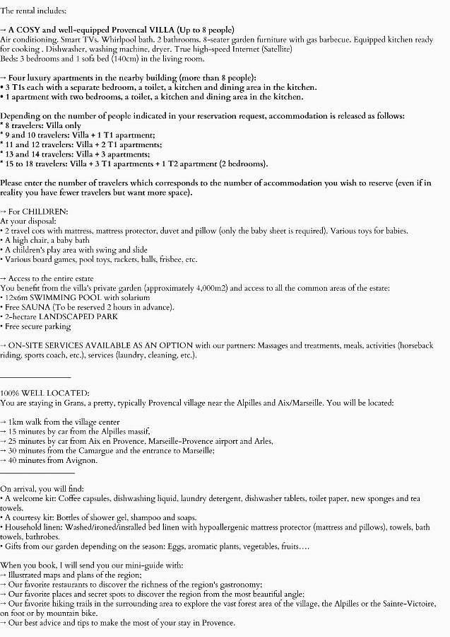 Maison de vacances pour 18 personnes, avec piscine et jardin ainsi que vue et sauna, animaux acceptés dans les Bouches-du-Rhône - 4